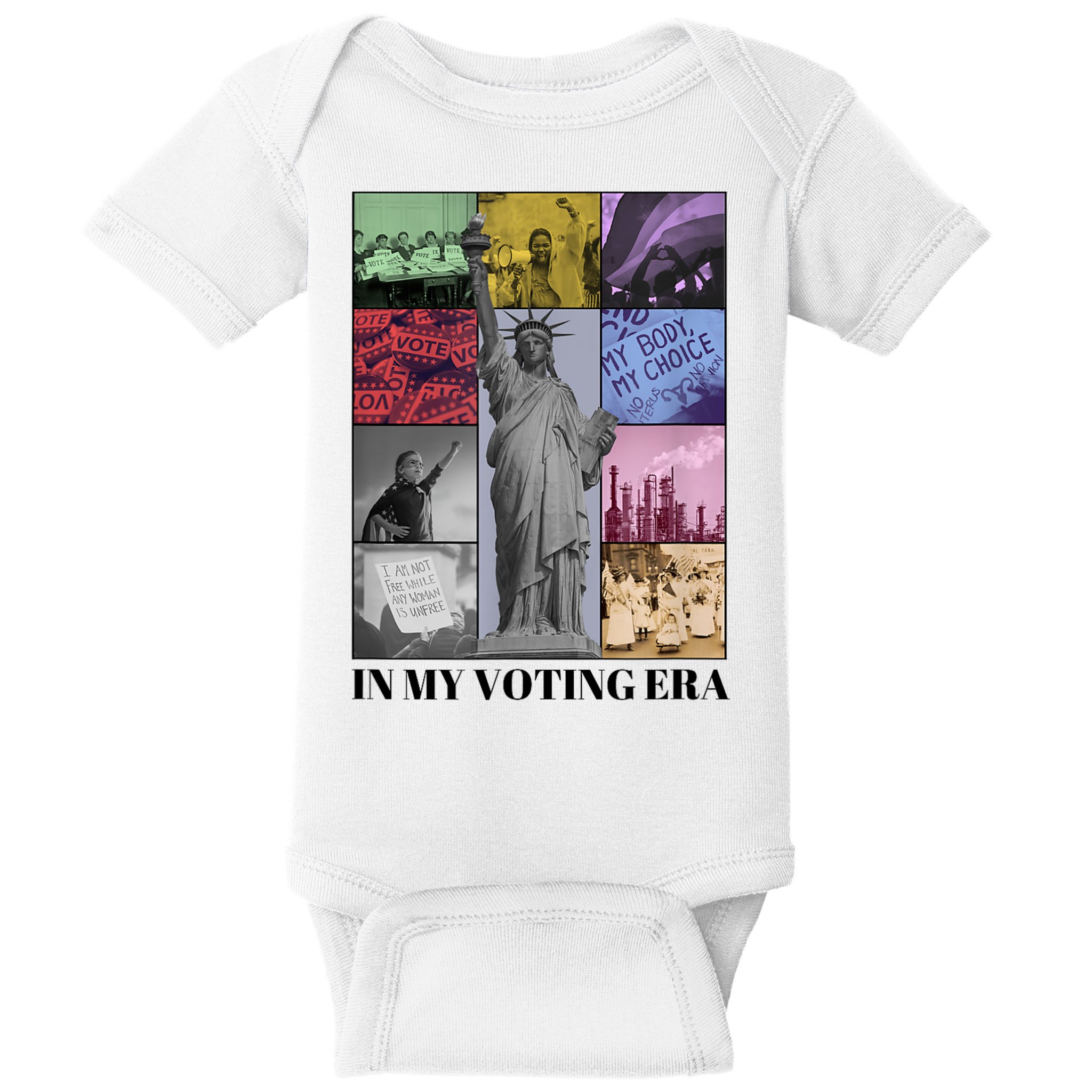 In My Voting Era Presidential Election 2024 Harris Walz Baby Bodysuit
