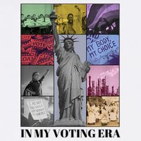 In My Voting Era Presidential Election 2024 Harris Walz Kids T-Shirt