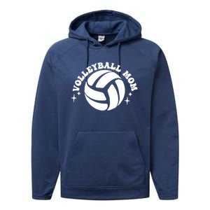 In My Volleyball Mom Era Funny Mama Mothers Day Groovy 2side Gift Performance Fleece Hoodie