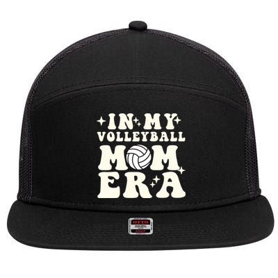 In My Volleyball Mom Era 7 Panel Mesh Trucker Snapback Hat