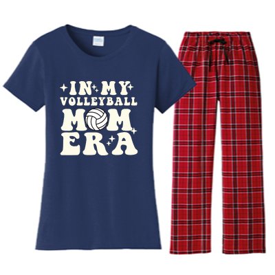 In My Volleyball Mom Era Women's Flannel Pajama Set