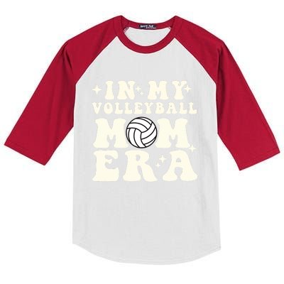 In My Volleyball Mom Era Kids Colorblock Raglan Jersey