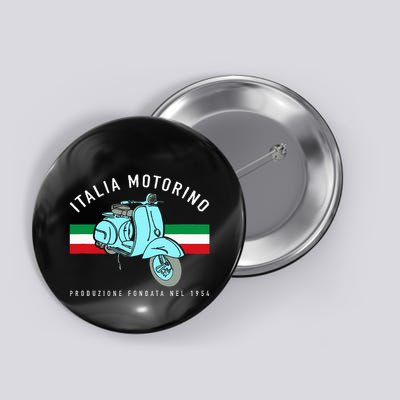 Italia Motorino Vintage Italian Scooter Italian Flag Button