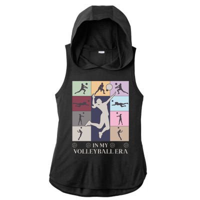 In My Volleyball Era Ladies PosiCharge Tri-Blend Wicking Draft Hoodie Tank