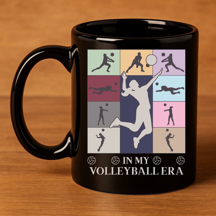 In My Volleyball Era 11oz C Handle Ceramic Mug