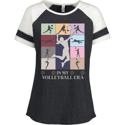 In My Volleyball Era Enza Ladies Jersey Colorblock Tee