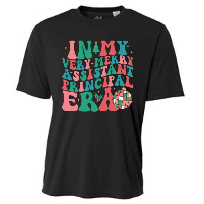 In My Very Merry Assistant Principal Era Groovy Christmas Cooling Performance Crew T-Shirt