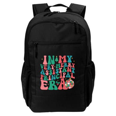 In My Very Merry Assistant Principal Era Groovy Christmas Daily Commute Backpack