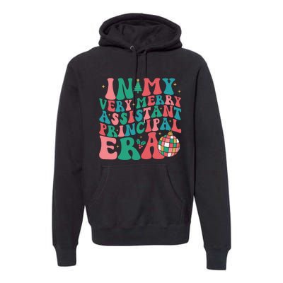 In My Very Merry Assistant Principal Era Groovy Christmas Premium Hoodie