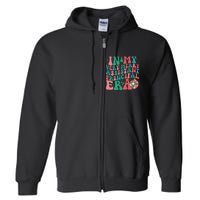 In My Very Merry Assistant Principal Era Groovy Christmas Full Zip Hoodie