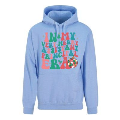 In My Very Merry Assistant Principal Era Groovy Christmas Unisex Surf Hoodie