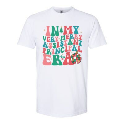 In My Very Merry Assistant Principal Era Groovy Christmas Softstyle CVC T-Shirt