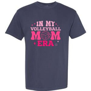 In My Volleyball Mom Era Groovy Volleyball Sport Player Garment-Dyed Heavyweight T-Shirt