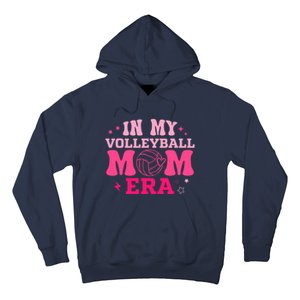 In My Volleyball Mom Era Groovy Volleyball Sport Player Hoodie