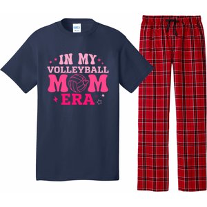 In My Volleyball Mom Era Groovy Volleyball Sport Player Pajama Set