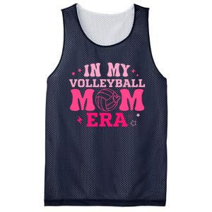 In My Volleyball Mom Era Groovy Volleyball Sport Player Mesh Reversible Basketball Jersey Tank