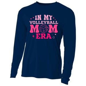 In My Volleyball Mom Era Groovy Volleyball Sport Player Cooling Performance Long Sleeve Crew