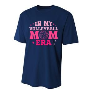 In My Volleyball Mom Era Groovy Volleyball Sport Player Performance Sprint T-Shirt