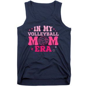 In My Volleyball Mom Era Groovy Volleyball Sport Player Tank Top