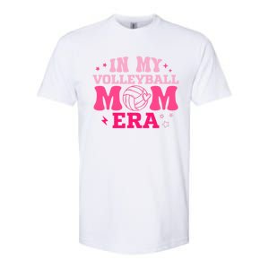 In My Volleyball Mom Era Groovy Volleyball Sport Player Softstyle CVC T-Shirt