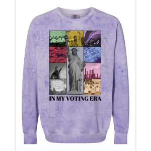 In My Voting Era Presidential Election 2024 Harris Walz Colorblast Crewneck Sweatshirt