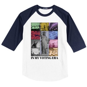 In My Voting Era Presidential Election 2024 Harris Walz Baseball Sleeve Shirt