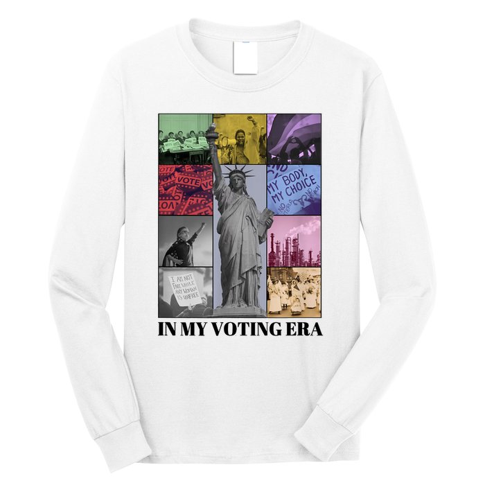 In My Voting Era Presidential Election 2024 Harris Walz Long Sleeve Shirt