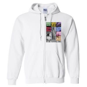 In My Voting Era Presidential Election 2024 Harris Walz Full Zip Hoodie