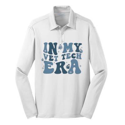 In My Vet Tech Era Funny Silk Touch Performance Long Sleeve Polo