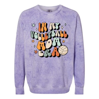 In My Volleyball Mom Era Volleyball Meaningful Gift Colorblast Crewneck Sweatshirt