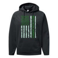 In May We Wear Green Mental Health Awareness Month Performance Fleece Hoodie