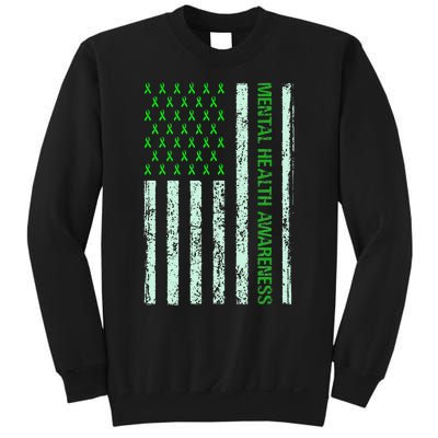 In May We Wear Green Mental Health Awareness Month Sweatshirt