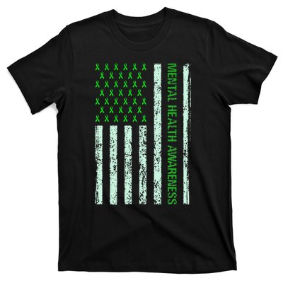 In May We Wear Green Mental Health Awareness Month T-Shirt