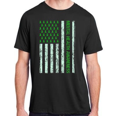 In May We Wear Green Mental Health Awareness Month Adult ChromaSoft Performance T-Shirt