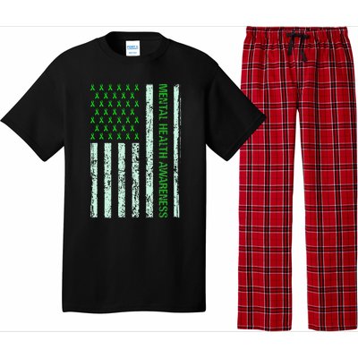 In May We Wear Green Mental Health Awareness Month Pajama Set