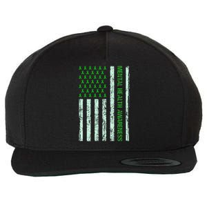 In May We Wear Green Mental Health Awareness Month Wool Snapback Cap