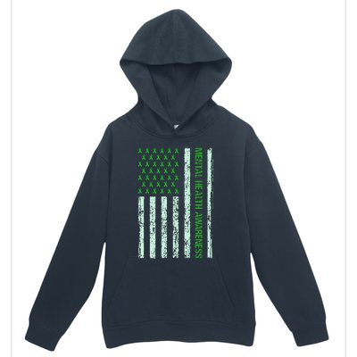 In May We Wear Green Mental Health Awareness Month Urban Pullover Hoodie