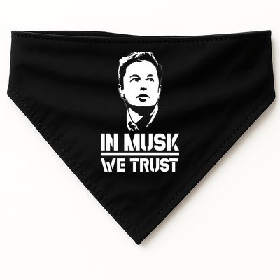 In Musk We Trust Elon Musk USA-Made Doggie Bandana