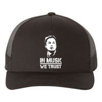 In Musk We Trust Elon Musk Yupoong Adult 5-Panel Trucker Hat