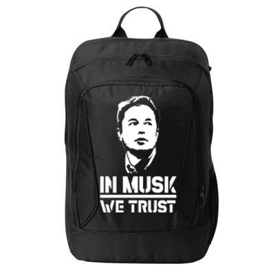 In Musk We Trust Elon Musk City Backpack