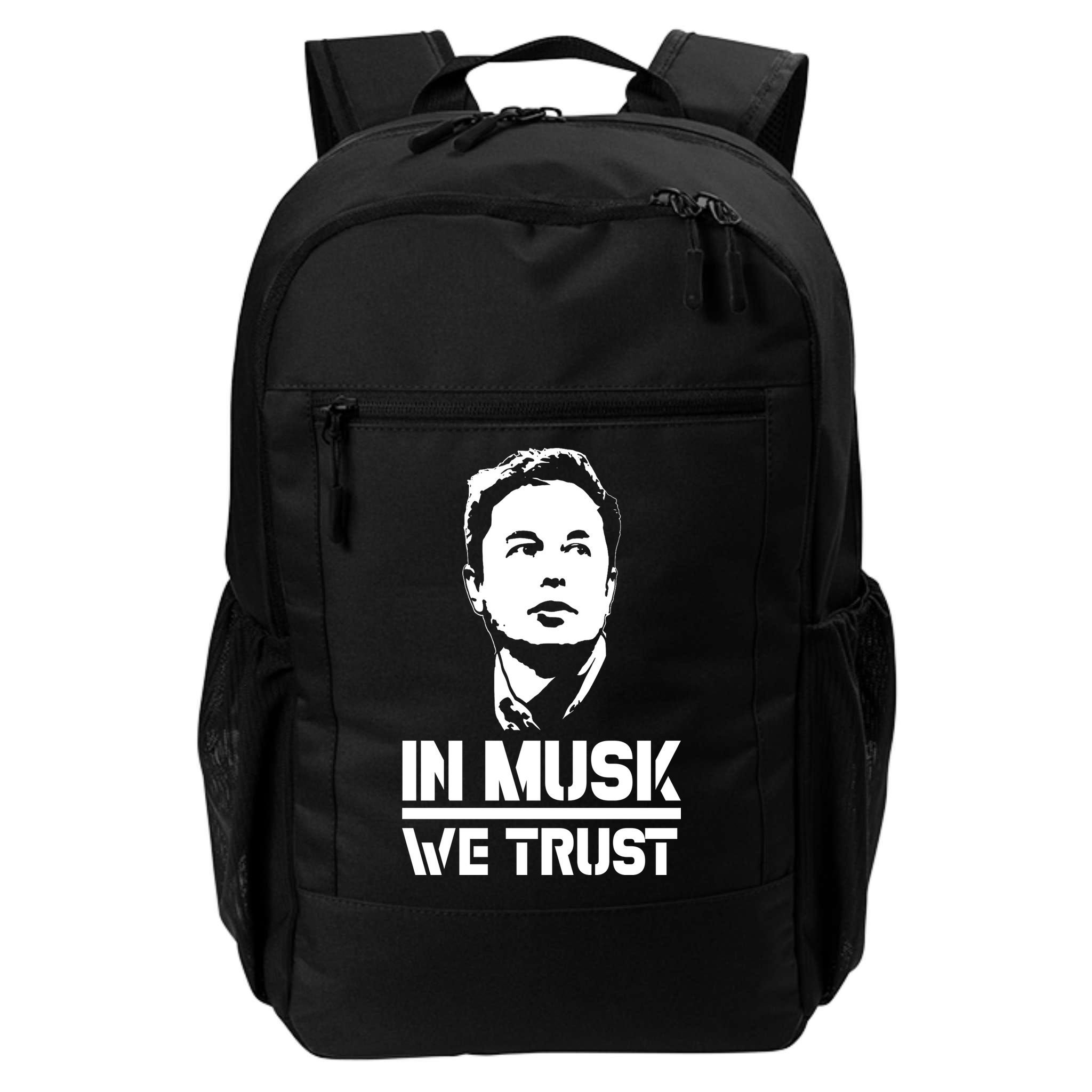 In Musk We Trust Elon Musk Backpack