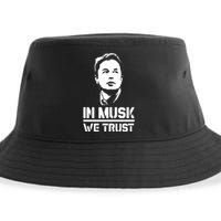 In Musk We Trust Elon Musk Sustainable Bucket Hat