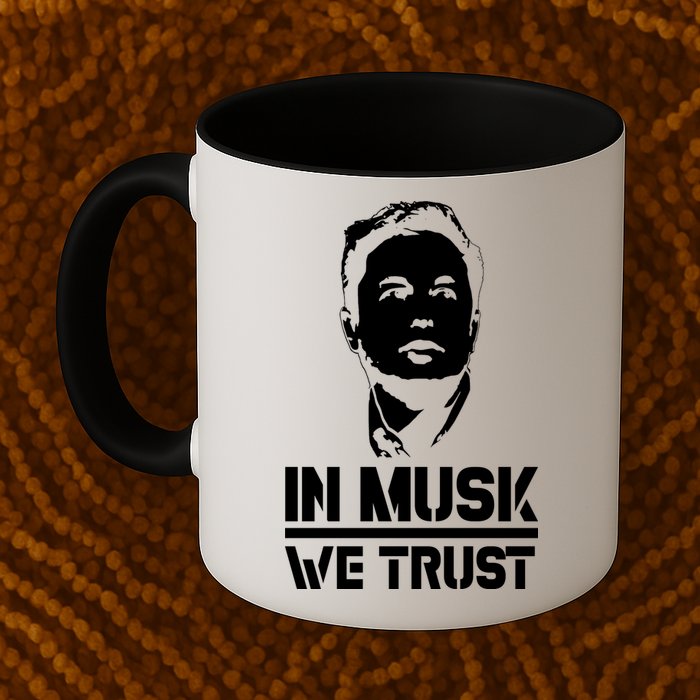 In Musk We Trust Elon Musk Mug