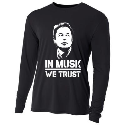 In Musk We Trust Elon Musk Cooling Performance Long Sleeve Crew