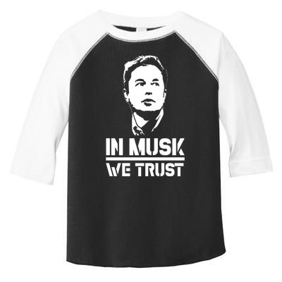 In Musk We Trust Elon Musk Toddler Fine Jersey T-Shirt