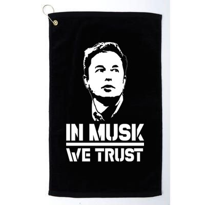 In Musk We Trust Elon Musk Golf Towel