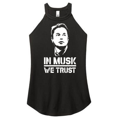 In Musk We Trust Elon Musk Women’s Perfect Tri Rocker Tank