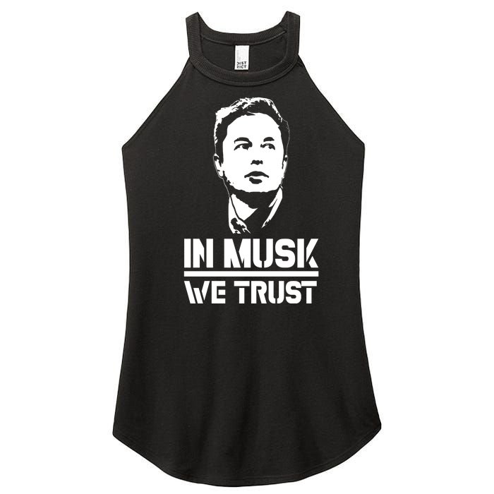 In Musk We Trust Elon Musk Women's Perfect Tri Rocker Tank