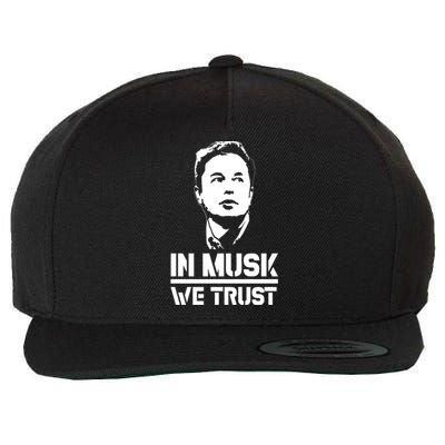 In Musk We Trust Elon Musk Wool Snapback Cap