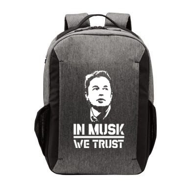 In Musk We Trust Elon Musk Vector Backpack